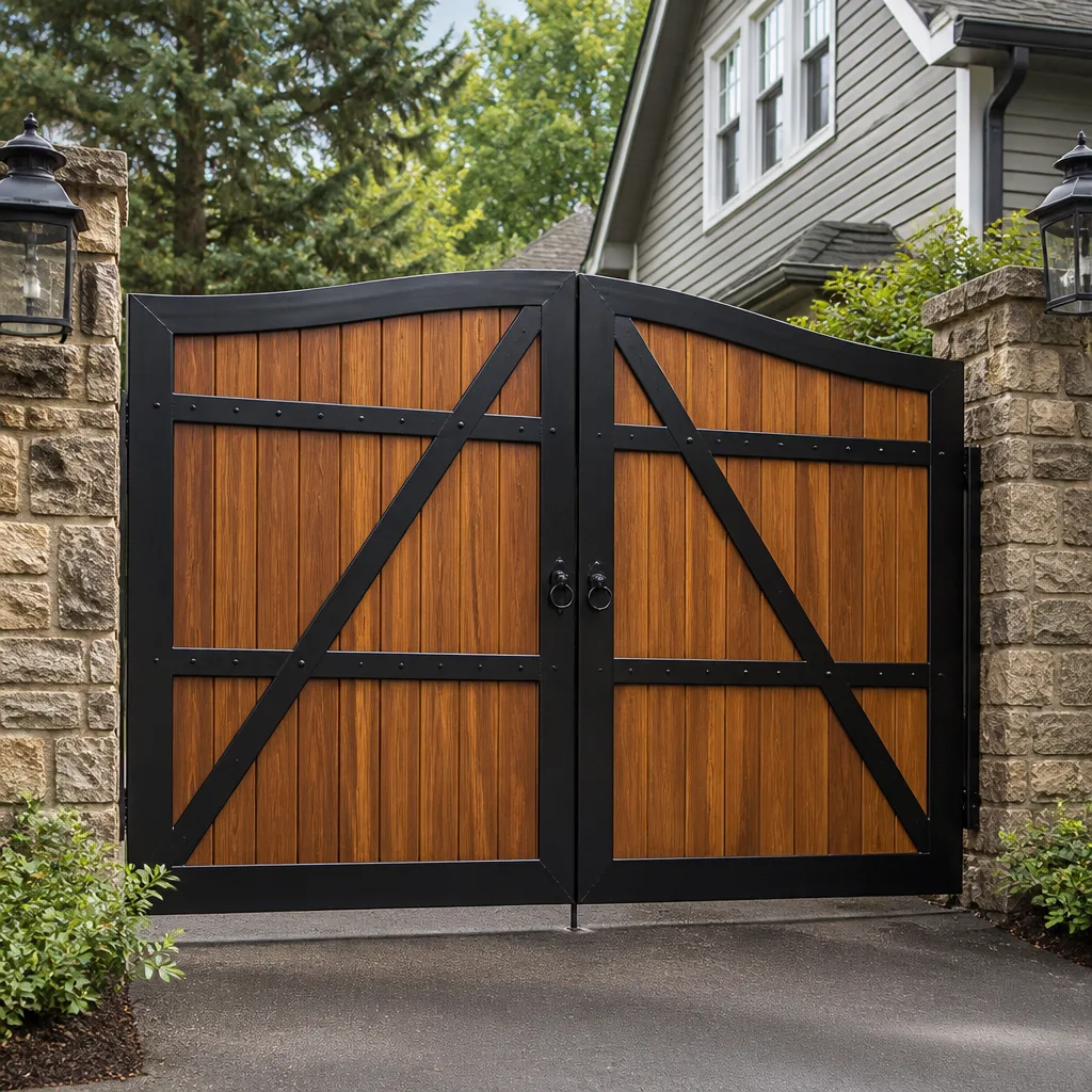 Wood & steel frame